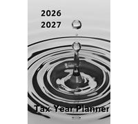 Ripple A5 Tax Year Planner 2026 - 2027 With Account Ledger: Financial Year Week To View Diary With Contacts and Password Reminder