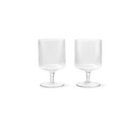 Ripple Bicchiere da Vino Set di 2 Trasparente