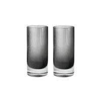 Ripple Bicchieri Highball Set da 2 Smoked Grey