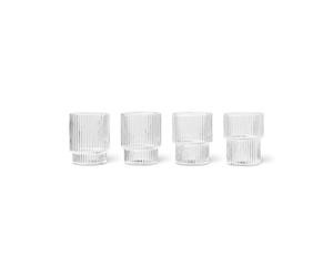 Ripple Glass Piccolo 6ml Set di 4 Trasparente