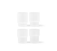 Ripple Glass Set di 4 Satinato