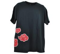 Ripple Junction Naruto Shippuden Akatsuki Clouds Maglietta Uomo Collo Giro Large