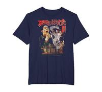 Ripple Junction x Evil Dead 2 Ash Williams Skull Kanji Maglietta, Uomo Taglie Grandi, Navy, 4X Tall