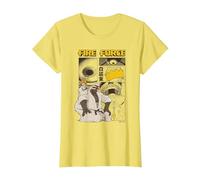 Ripple Junction x Fire Force Haumea And Charon Manga Scene Maglietta, Donna, Limone, 3XL