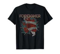 Ripple Junction x Foreigner What Love Is Heart Rose Maglietta