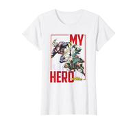 Ripple Junction x My Hero Academia all Might Deku Bakugo Maglietta, Donna, Bianco, M