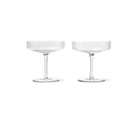 Ripple Set di 2 Coppe Champagne Trasparente