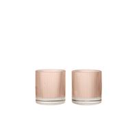 Ripple Tumbler Glass Set di 2 Blush