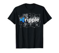 Ripple XRP LOGO criptovaluta blockchain mappa del mondo Maglietta