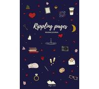 Rippled Hearts - Reading Journal Romance Edition | Romantic reading Doodle Collection - Dark Blue color: Reading tracker notebook - 100 review pages + ... goals + this or that + book of the year