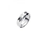 Rippled sterling silver ring