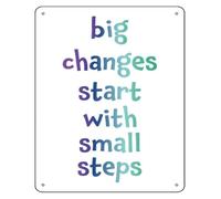 Ripples Vintage Sign Earth Tone Palette 12x8 Inch