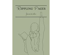 Rippling pages - Journal de lecture: Carnet de lecture à remplir - 100 pages de review + bingo de lecture + objectifs de lecture + this or that + ... - Collection Ruban uni - Couleur Brume Verte