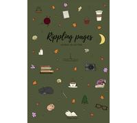 Rippling pages - Journal de lecture: Carnet de lecture à remplir - Intérieur Romance : 100 pages de review + jeux de lecture - Collection Doodle Lecture - Couleur Forêt