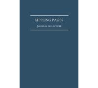 Rippling pages - Journal de lecture: Carnet de lecture à remplir - Intérieur Romance : 100 pages de review + jeux de lecture - Collection Doodle Lecture - Couleur Navy Blue