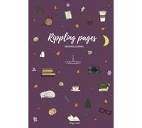 Rippling Pages - Reading Journal: Reading tracker notebook - 100 review pages + reading bingo + goals + this or that + book of the year... - Reading Doodle Collection - Plum Color