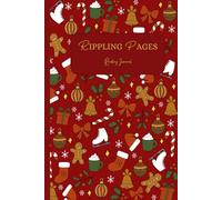 Rippling Pages - Reading Journal: Reading tracker notebook - 100 review pages + reading bingo + goals + this or that + book of the year... - Christmas Collection - Christmas Red Doodle