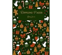 Rippling Pages - Reading Journal: Reading tracker notebook - 100 review pages + reading bingo + goals + this or that + book of the year... - Christmas Collection - Christmas Green Doodle
