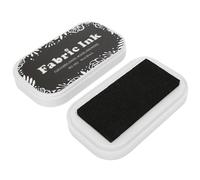 Ripristina Accessori fai -da -te inchiostro color spugna in stile spugna per la carta in gomma panno non tossico lavabile colori luminosi per il fabbisogno di carta in tessuto in (BD-282 Pure Black)