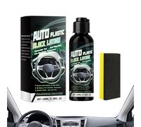Ripristinatore Per Plastiche Auto | 100 ml Ripristinatore e Pulitore per Fascie Auto | Strumento Per Pulizia Sedili Veicolo - per Sedile Cruscotto Paraurti Mobili Porta Volante Console Elettrodomestic