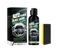 Ripristinatore per Plastiche Auto - 100ml Detergente per Interni Auto - Rinfrescante per Cruscotto E Tappezzeria - per Sedile Cruscotto Paraurti Mobili Porta Volante Console Elettrodomestici