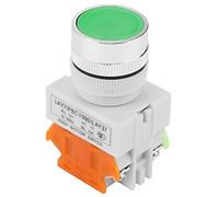 Ripristino automatico Pulsante a pressione verde piatto a testa verde interruttore momentaneo monte 22 mm Lay37 11 miliardi per relè re di avviatore elettromagnetico 220 V
