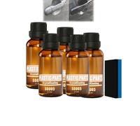 Ripristino per parti in plastica auto con rivestimento cristallino, rimuovi graffi per interni ed esterni, facile da usare. Agente di ripristino (5Pcs)