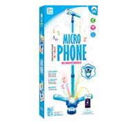 Riproduci Microfono | Giocattolo Microfono per Bambini | Microfoni per Cantare Bambini | LED Colorate, Musica Interattiva, Effetto Eco Feedback Voce, Design Portatile, Materi