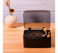 Riproduttore CD Bluetooth vintage 5W ricaricabile portatile marrone