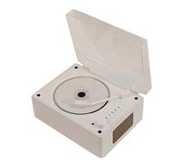 Riproduttore CD Vintage a Grain di Legno Bianco Bluetooth 5.0 Ricaricabile via USB Portatile