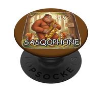 Riproduttore di sax squatch Sasqophone PopSockets PopGrip Adesivo