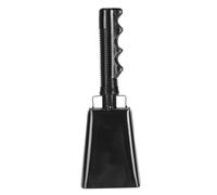 Riproduttore di suoneria a forma di campanello, superficie convessa convessa antiscivolo sicura per eventi sportivi (BLACK)