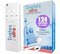 Riproduttore MP3 con Curso de Inglés, Aprende Inglés en 3 Meses (124 Lecciones Pregrabadas de Inglés Americano para Hispanos en USA), Incluye Dispositivo Compacto. Aprende Inglés Sin Gramática.