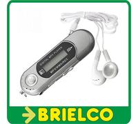 RIPRODUTTORE MULTIMEDIALE MP3 REGISTRAZIONE WAV VOZ RADIO FM AURICOLARI GRIGI