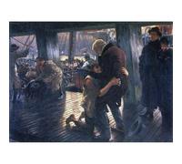 Riproduzione artistica su tela arrotolata - Il figliol prodigo nella vita moderna - Il ritorno di Tissot - 127 x 101 cm | Colori resistenti allo sbiadimento | Decorazione murale unica per interni