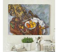 RIPRODUZIONE D'AUTORE CEZANNE NATURE MORTE E FIORI 100X70CM