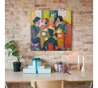 RIPRODUZIONE D'AUTORE KIRCHNER COFFEE TABLE 50X50CM