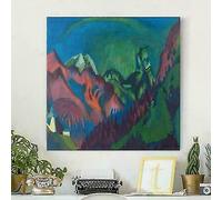 RIPRODUZIONE D'AUTORE KIRCHNER MONTAGNE 50X50CM
