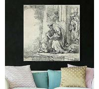 RIPRODUZIONE D'AUTORE RAFFAELLO IL FIGLIOL PRODIGO 100X100CM