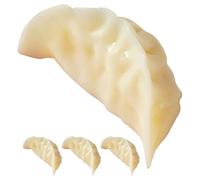 Riproduzione di Ravioli Realistica 4 Pezzi in Pvc Beige