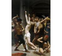 Riproduzione Fine Art su tela arrotolata - La Flagellazione di Nostro Signore Gesù Cristo - 127x101 cm | Colori resistenti allo sbiadimento | Decorazione murale unica per interni moderni