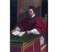 Riproduzione Fine Art su Tela Rolled - Guercino - Papa Gregorio XV - 127x101 Cm | Colori resistenti allo sbiadimento | Decorazione murale unica per interni moderni