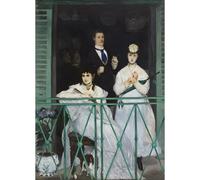 Riproduzione Fine Art su Tela Rolled - Manet - Il balcone - 76x101 Cm | Colori resistenti allo sbiadimento | Decorazione murale unica per interni moderni