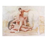 Riproduzione Fine Art su Tela Rolled - The Rape [1920] - 76x101 Cm | Colori resistenti allo sbiadimento | Decorazione murale unica per interni moderni