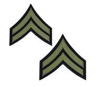 Riproduzione World War 2 US Army olive Rank Patches Corporal Taglia unica