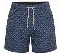 RIPT Costume Bambino Asciugatura Rapida - Boardshort con Rete Interna, Protezione UV 50, Pantaloncini Mare Surf Nuoto Estate (Stampa a Diamante Blu Avio, 11-12 Anni)