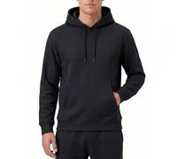 RIPT Felpa Uomo con Cappuccio Fleece - Hoodie Pullover con Tasche e Coulisse, Sweatshirt Maniche Lunghe Morbido per Palestra Fitness Loungewear (Nero, L)