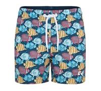 RIPT Performance Ragazzo Ript Essentials Pantaloncini da Bagno a Rapida Asciugatura con Protezione Solare UV 50, Blu/Giallo, 11-12 Anni