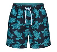 RIPT Performance Ragazzo Ript Essentials Pantaloncini da bagno a rapida asciugatura con protezione solare UV 50, Blu Navy/Turchese, 9-10 anni