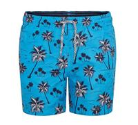 RIPT Performance Ragazzo Ript Essentials Pantaloncini da Bagno a Rapida Asciugatura con Protezione Solare UV 50, Stampa Palma Blu, 3-4 Anni